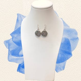 Silver dangle earring with abalone shell (EH520) Silver dangle earring with abalone shell (EH520)