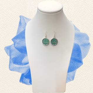 Silver dangle earring with turquoise (EH521) Silver dangle earring with turquoise (EH521)