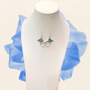 Silver dangle earring with turquoise (EH528) Silver dangle earring with turquoise (EH528)