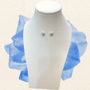 Silver stud earring with sea shell (ED404) Silver stud earring with sea shell (ED404)