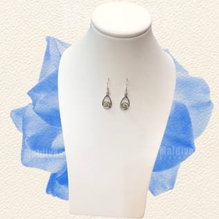 Silver dangle earring with sea shell (EH525) Silver dangle earring with sea shell (EH525)