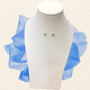 Silver stud earring with sea shell (ED415) Silver stud earring with sea shell (ED415)