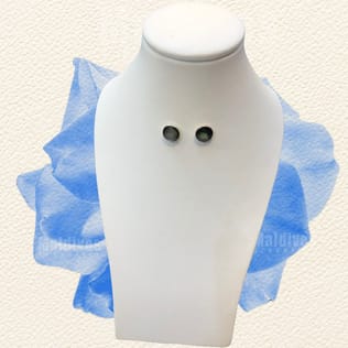Silver stud earring with oyster shell (ED417) Silver stud earring with oyster shell (ED417)
