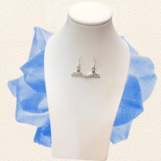 Silver dangle earring with sea shell (EH504) Silver dangle earring with sea shell (EH504)