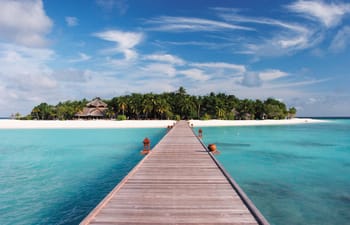 From arrival jetty, Banyan Tree Vabbinfaru From arrival jetty, Banyan Tree Vabbinfaru