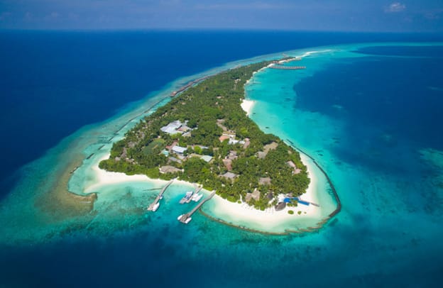 Photo of Aerial view of Kuramathi Maldives