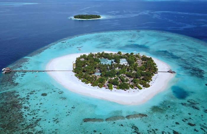 Aerial view of Banyan Tree Vabbinfaru Aerial view of Banyan Tree Vabbinfaru