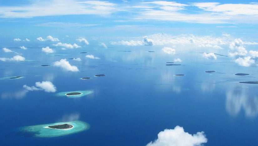 Photo of Aerial view of Islands of Maldives
